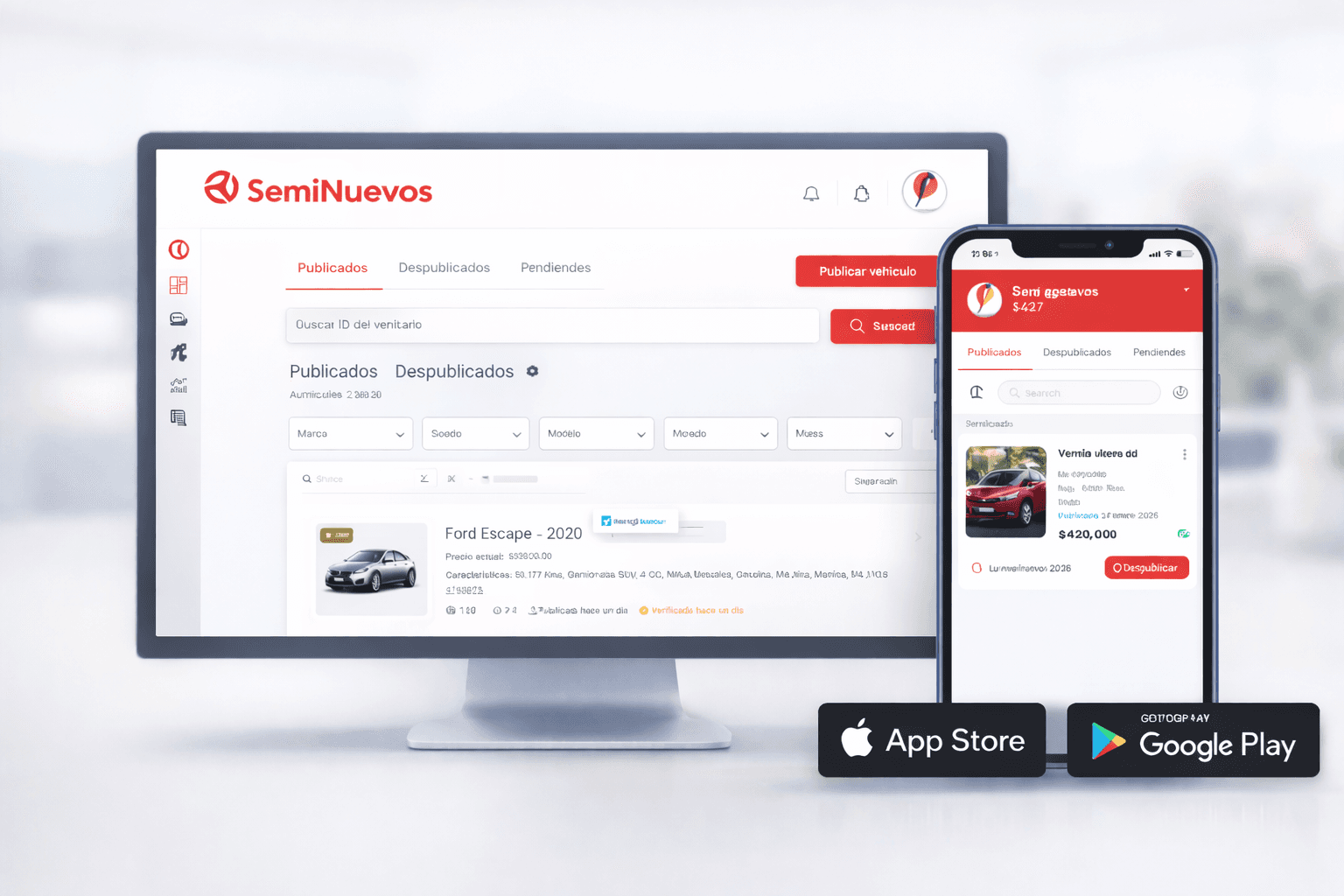 Administración de inventario web y móvil para agencias y asesores